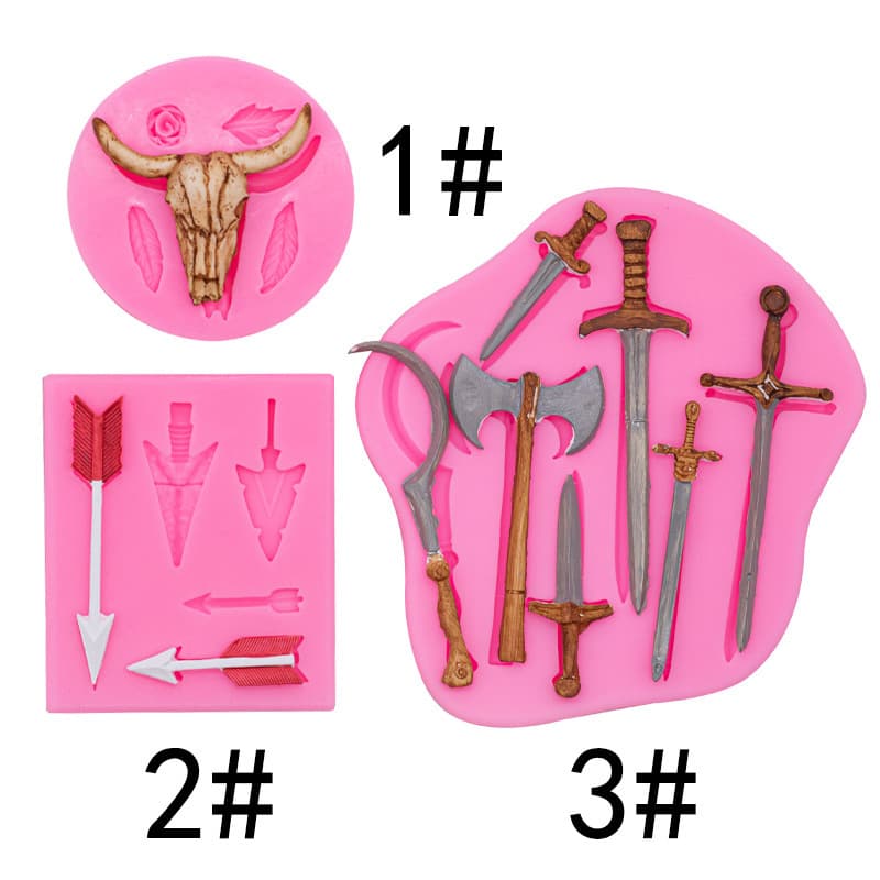 Niutou Small Tools Series Silicone Mold Cake Decoration Chocolate Fondant Mold DIY Handmade Resin Casting