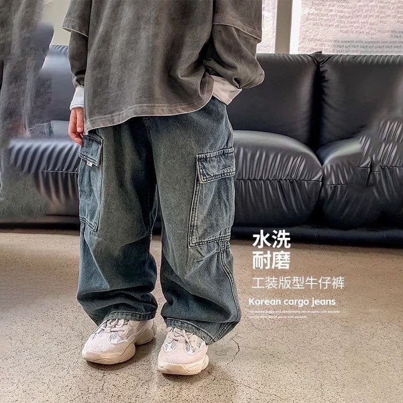 Kids Jeans Spring Autumn Long Pants New Spring Pants Loose Kids Long Pants Cool Street Style Pants Trendy