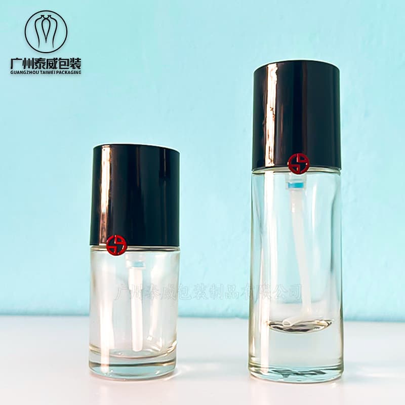 In Stock Armani Same Style Series 35ml Essence Bottle Lotion Bottle Cream Jar Sub-Bottling Glass Empty Bottle