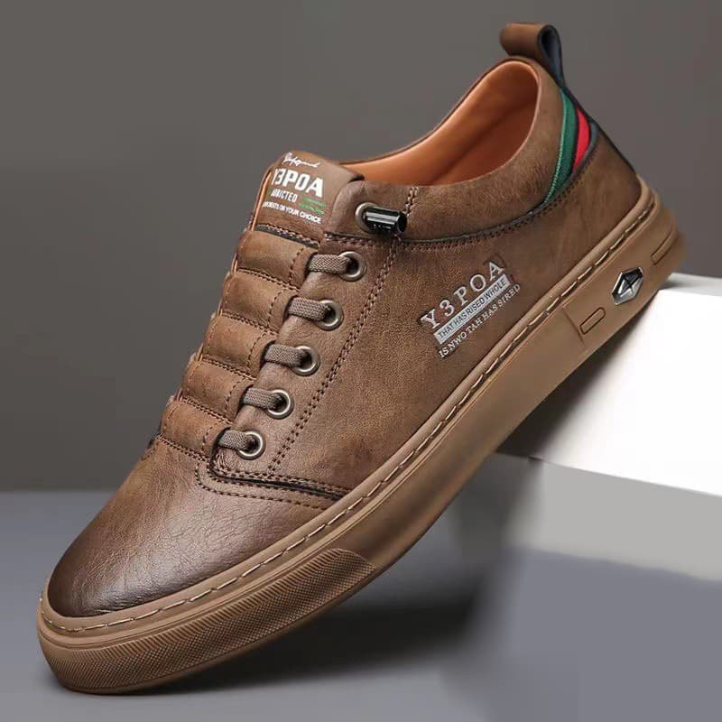 Breathable Soft Sole White Sneakers Cross-Border New Casual Men's Shoes Versatile Fashion Lace-Up Men's Trendy Personality Skate Shoes
