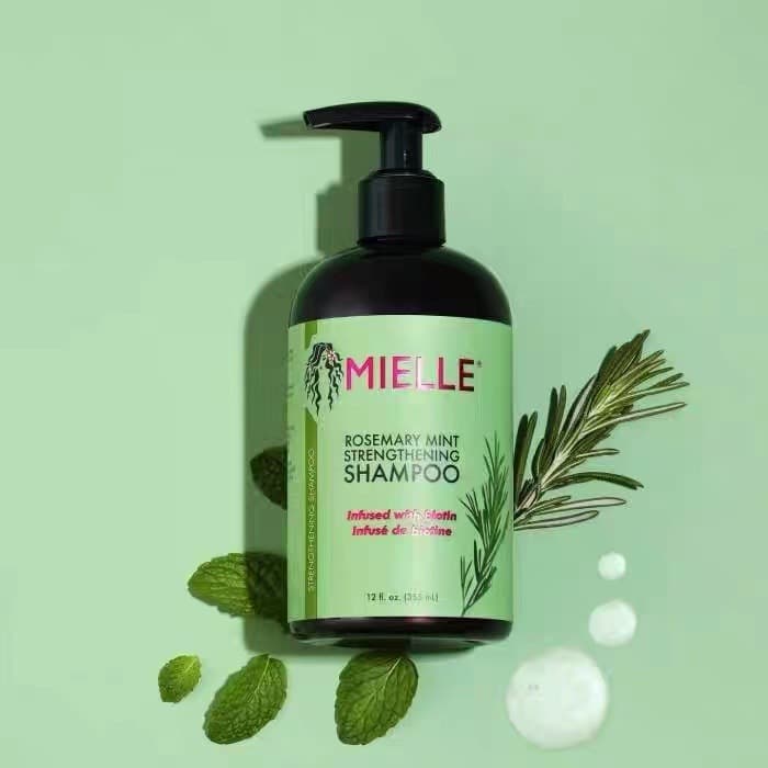 Cross-border Bestseller MIELLE Rosemary Mint Strengthening Hair Oil Shampoo Conditioner Moisturizing Hair Mask