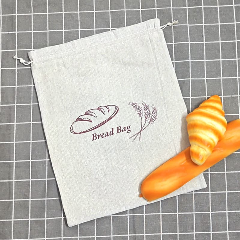 Yama FDA Beeswax Bread Bag Cotton Linen Reusable Sourdough Storage Bag Beeswax Bread Pouch Baking