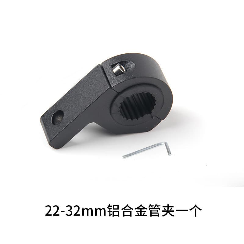 Motorcycle Spot Light Mount Bracket Crash Bar Bumper Shock Absorber Tube Clamp Modified Aluminum Alloy Universal Adjustable LED Light Holder