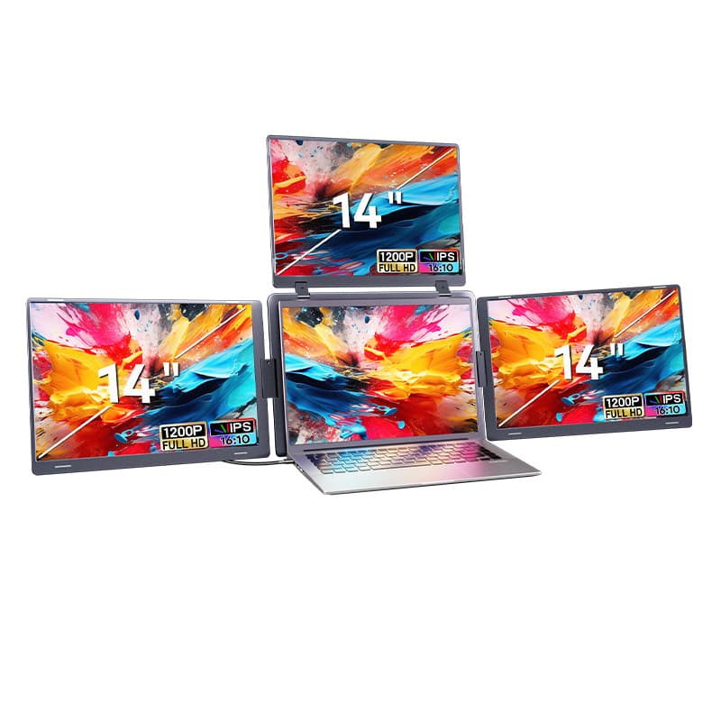 Portable Monitor Single Screen / Dual Screen / Triple Screen Laptop Secondary Display