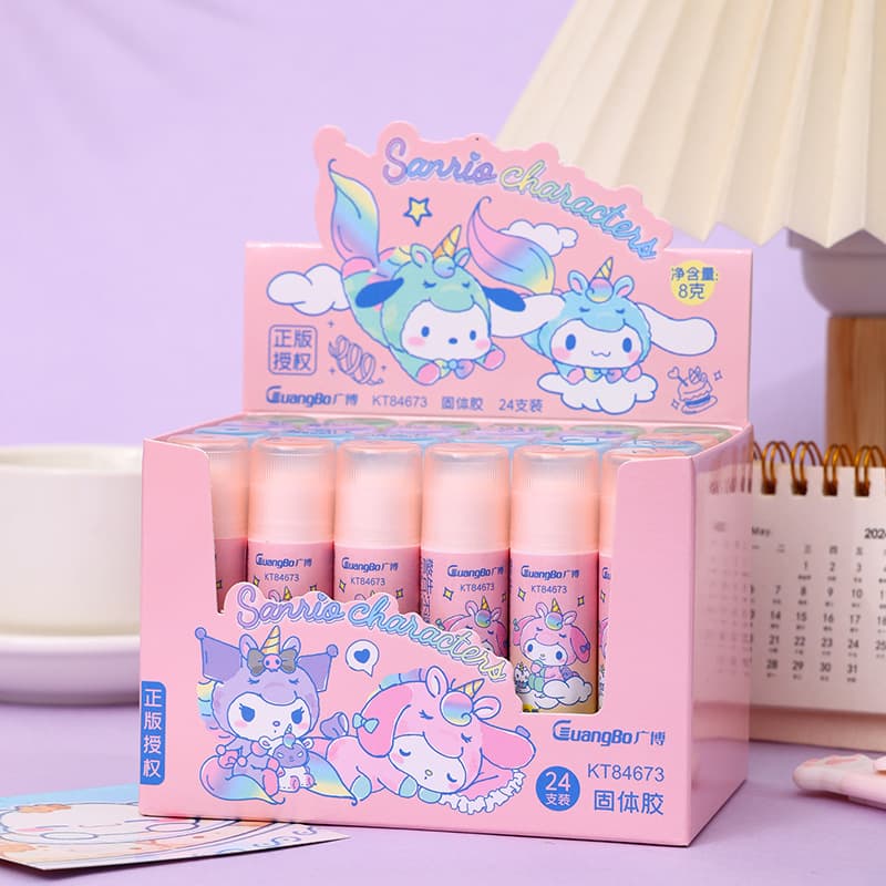 Guangbo KT84673 Unicorn Solid Glue Stick Macaron Color Solid Glue Small 8g Pack High Appearance Stationery