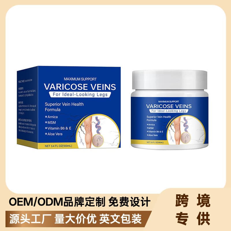 Cross-border Unbranded Vein Repair Cream Soothing Body Meridian Dredging Leg Vein Relaxation Care Cream 100ml