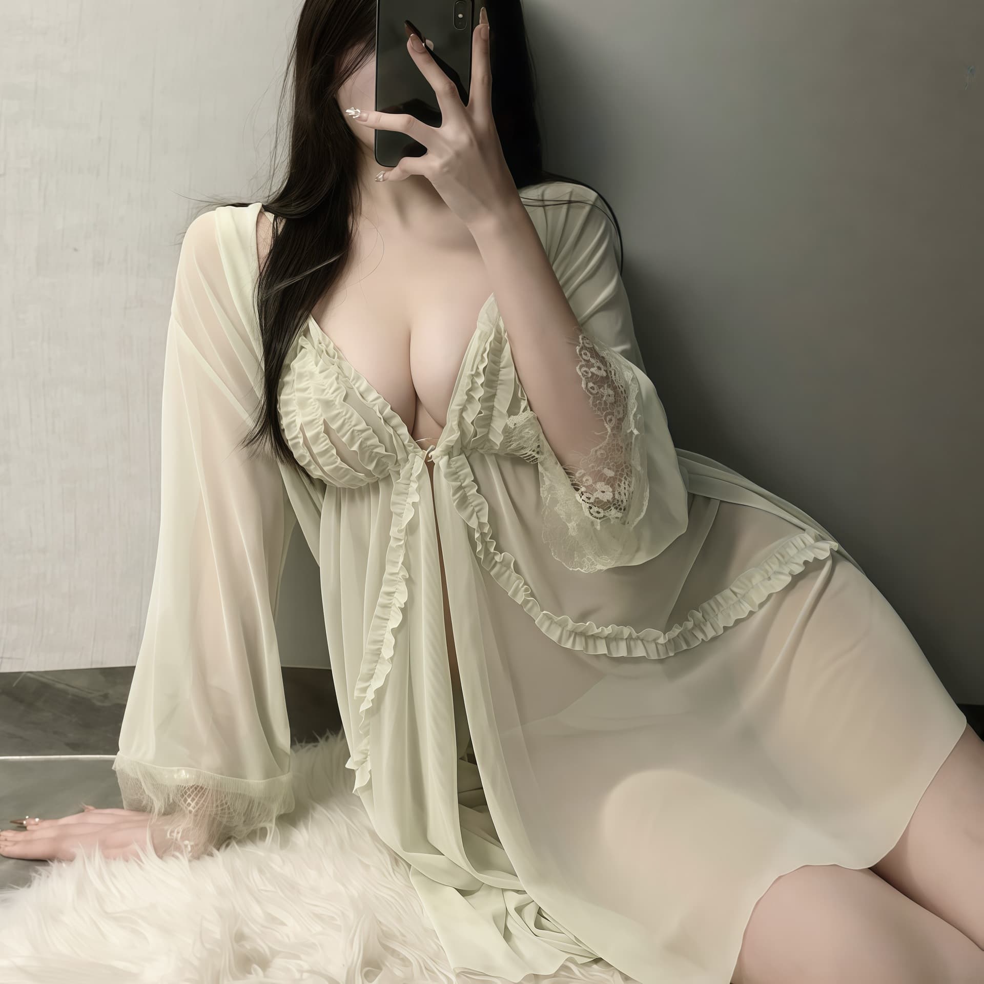 Drunk Cellar Plus Size Sexy Pure Desire Sleepwear Home Sexy Lingerie Sheer Mesh Camisole qqny