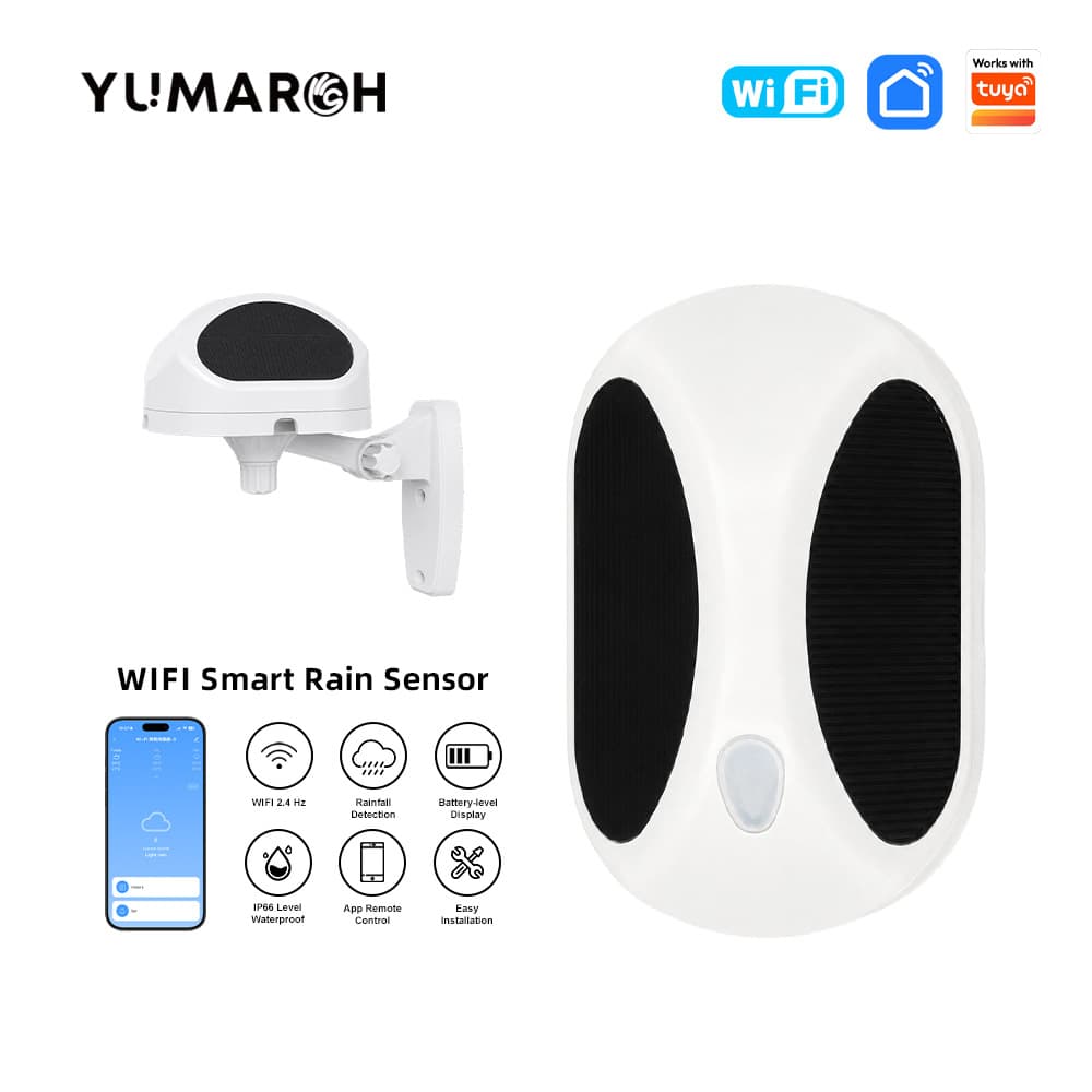 Tuya Smart WiFi Rain Sensor Automatic Window Switch Leak Detector APP Remote Alarm