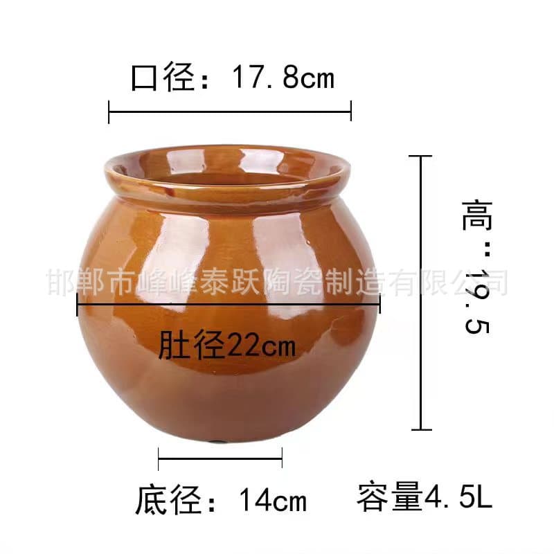 Commercial-grade thickened heat-resistant earthenware jars for stewing duck and chicken, customizable packaging storage jars for salt-baked dishes and soup.
