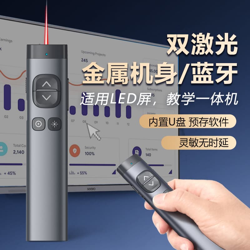 NuoWei Laser Pointer with Bluetooth, PPT Page Turner, LED LCD TV Projector All-in-One Teaching Device N97s