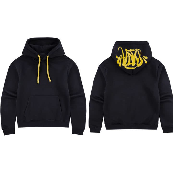 Cross-border European and American trendy brand new letter print hoodie hip-hop casual loose hoodie set