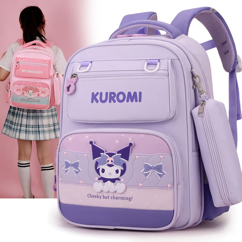 Primary School Backpack for Grades 2-5, Large Capacity Spine Protection and Weight Reduction, Lightweight Backpack for Boys and Girls, Cross-Border