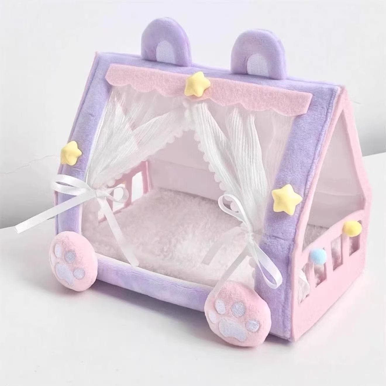 Xiaohongshu Viral Doll Tent Bed Cute Cotton Doll Baby Sleeping Bed Creative Toy Indoor Desktop Decoration