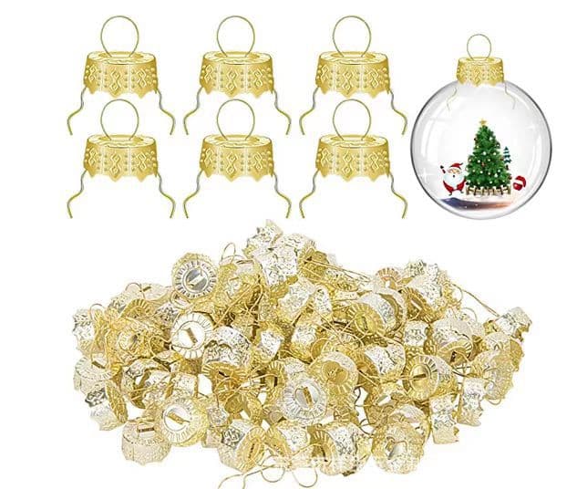 Christmas Tree Glass Ball Cap Cover Electroplated Ball Decorative Accessories Factory Direct Supply Christmas Decorations