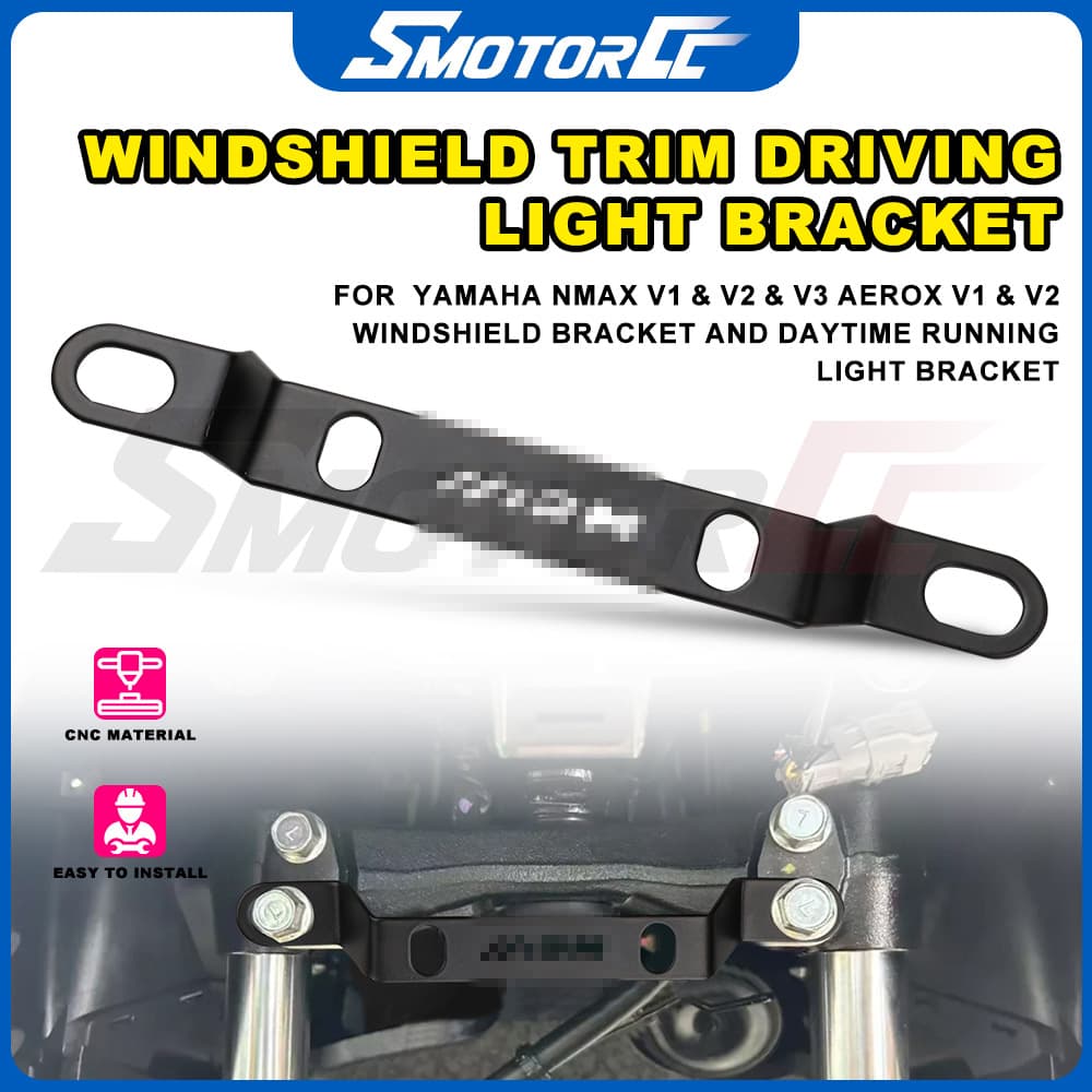 Windshield Bracket Driving Light Spotlight Mount for Yamaha Nmax V1 V2 V3/Aerox V1 V2
