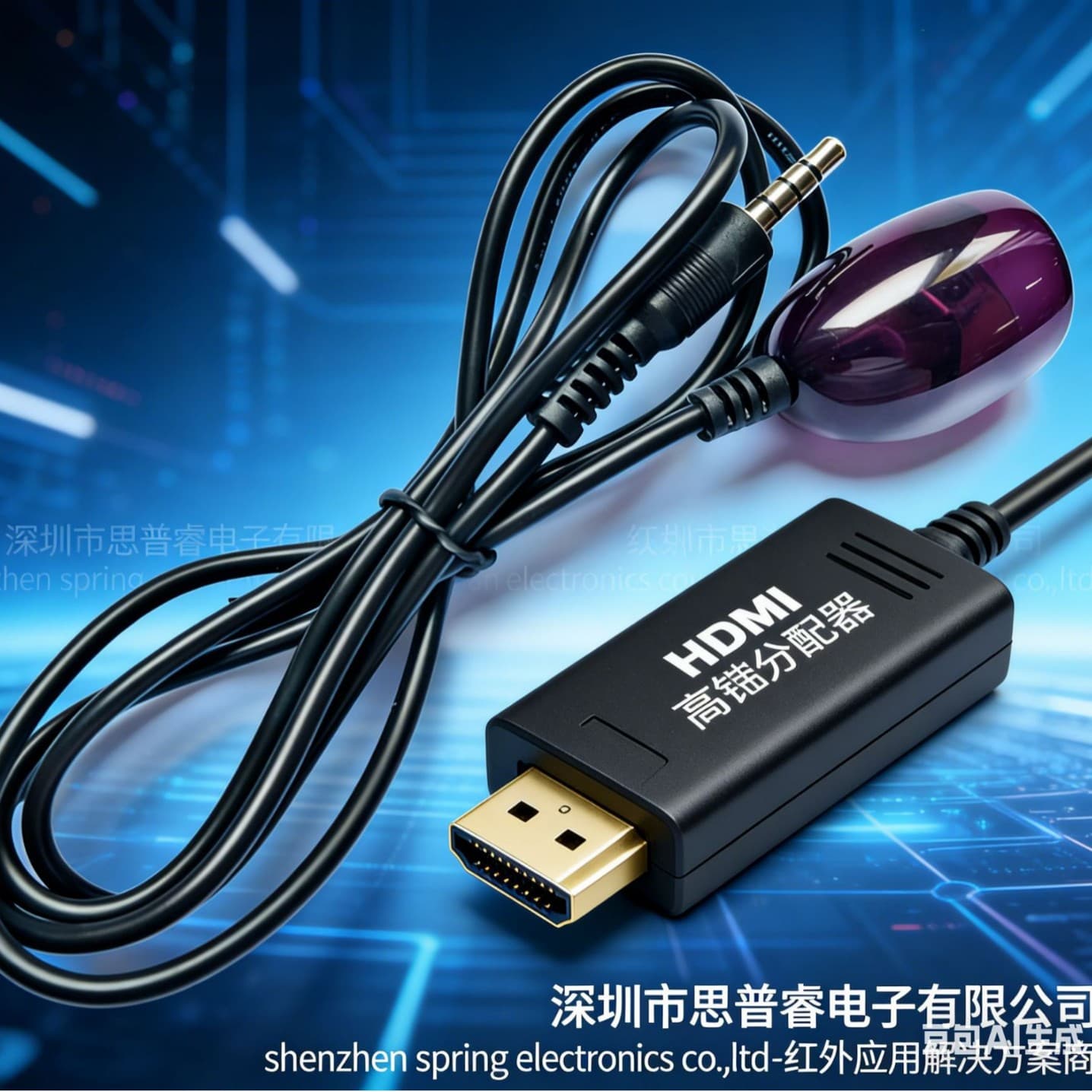 Infrared Extension Cable with DC 3.5mm 2.5mm Connector, USB Interface Receiver Cable, Low Power Consumption, Sensitive Reception SP-012