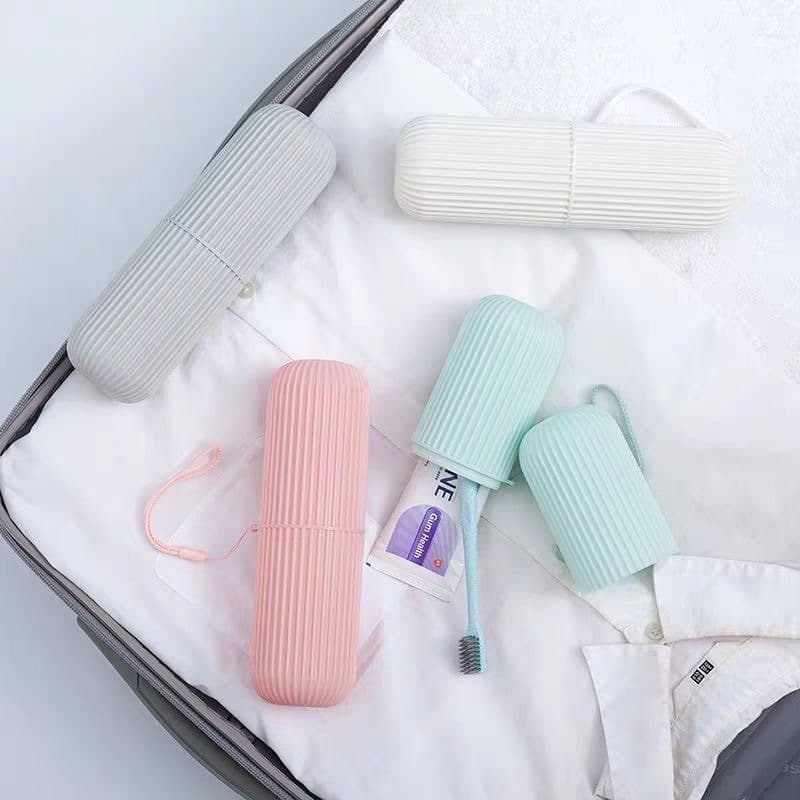 Japanese Portable Travel Toothbrush Case Set, Rinsing Cup with Lid, Toothpaste and Toothbrush Storage Box, Mouthwash Cup
