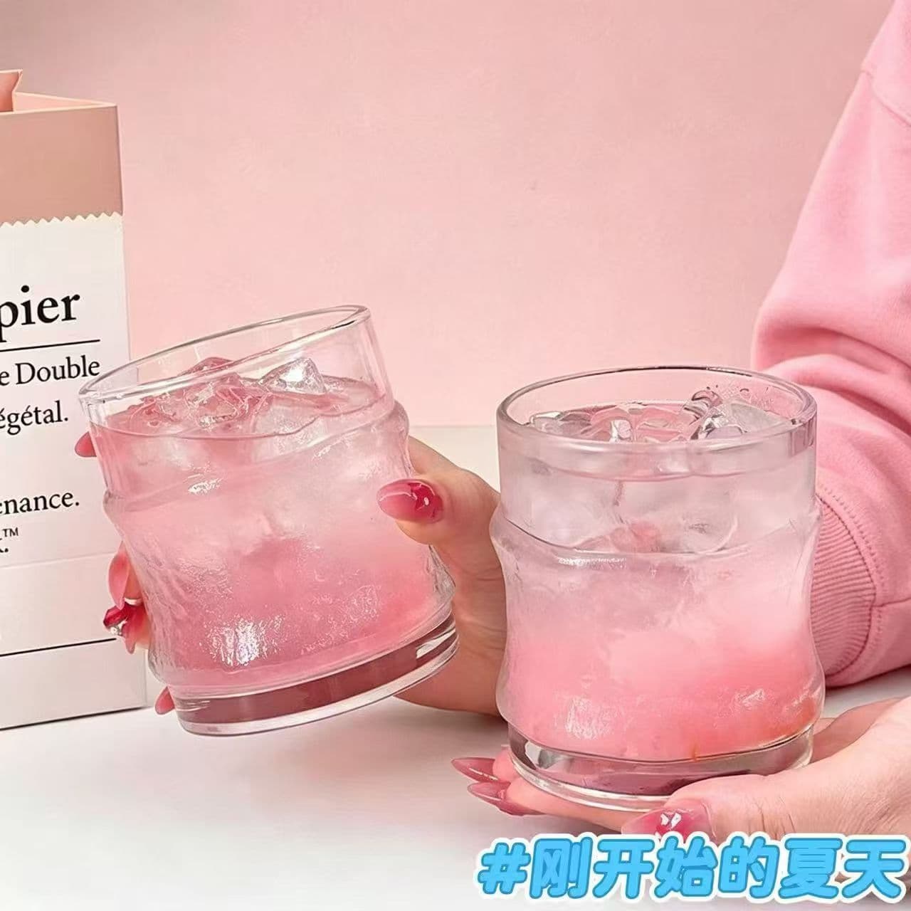Ins Style Glass Cup High Appearance Goddess Glass Cup Internet Celebrity Iced American Coffee Cup Beer Whiskey Glass