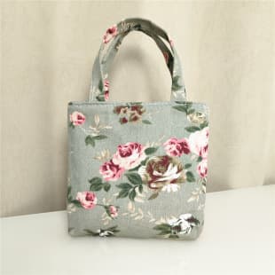 Thickened Canvas Small Handbag for Women, Printed Bag, Wholesale Women's Bags, Mommy Cloth Bag, Women's Phone Coin Purse