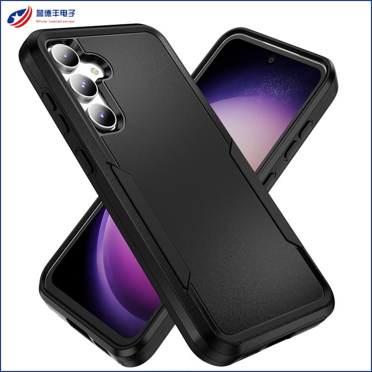 In stock Pioneer compatible Samsung S23 FE phone case Samsung flat anti-drop color-blocked protective cover full coverage