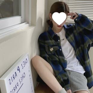 College Style Korean Plaid Shirt Jacket for Women Design Niche Loose Slimming Casual Lazy Style Early Autumn Outer Layer Blouse