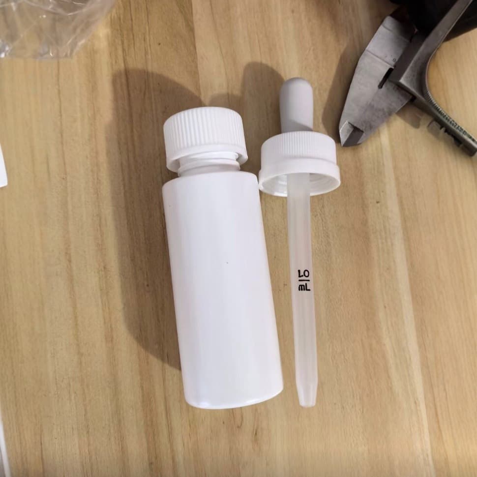 60ml plastic dropper bottle PET bottle hair care pet packaging bottle essential oil perfume lotion refill bottle