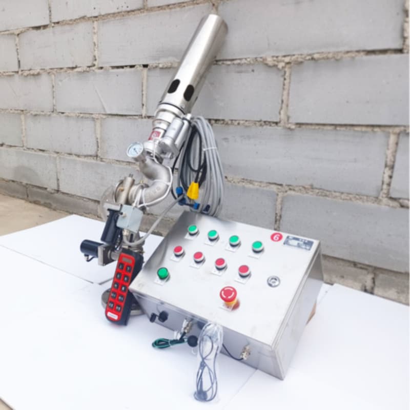 Fixed Electric Control Foam-Water Dual-Use Cannon PLKD24-64L Adjustable Rotation Angle Universal Fire Monitor