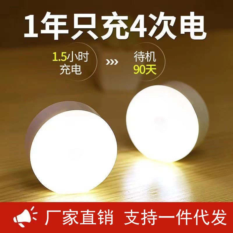 Cross-border hot-sale smart human sensor magnetic strip light for cabinets, hallways, LED night light for wardrobes