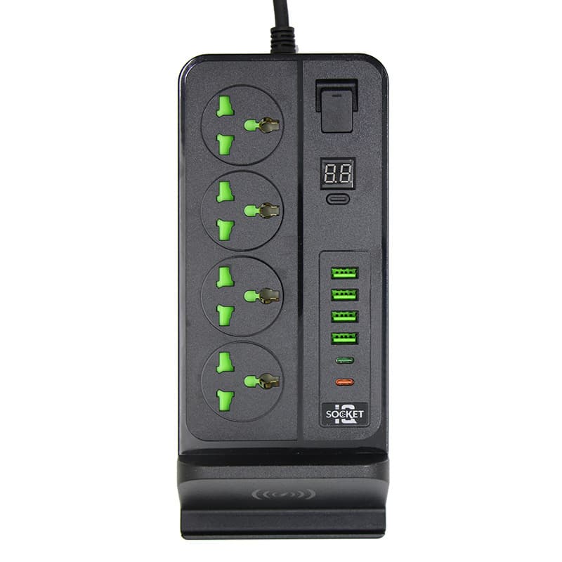 Universal Hole Timer Power Strip USB Multi-Outlet Extension Cord Long Cable US Standard EU Standard UK Standard Socket Wholesale Factory