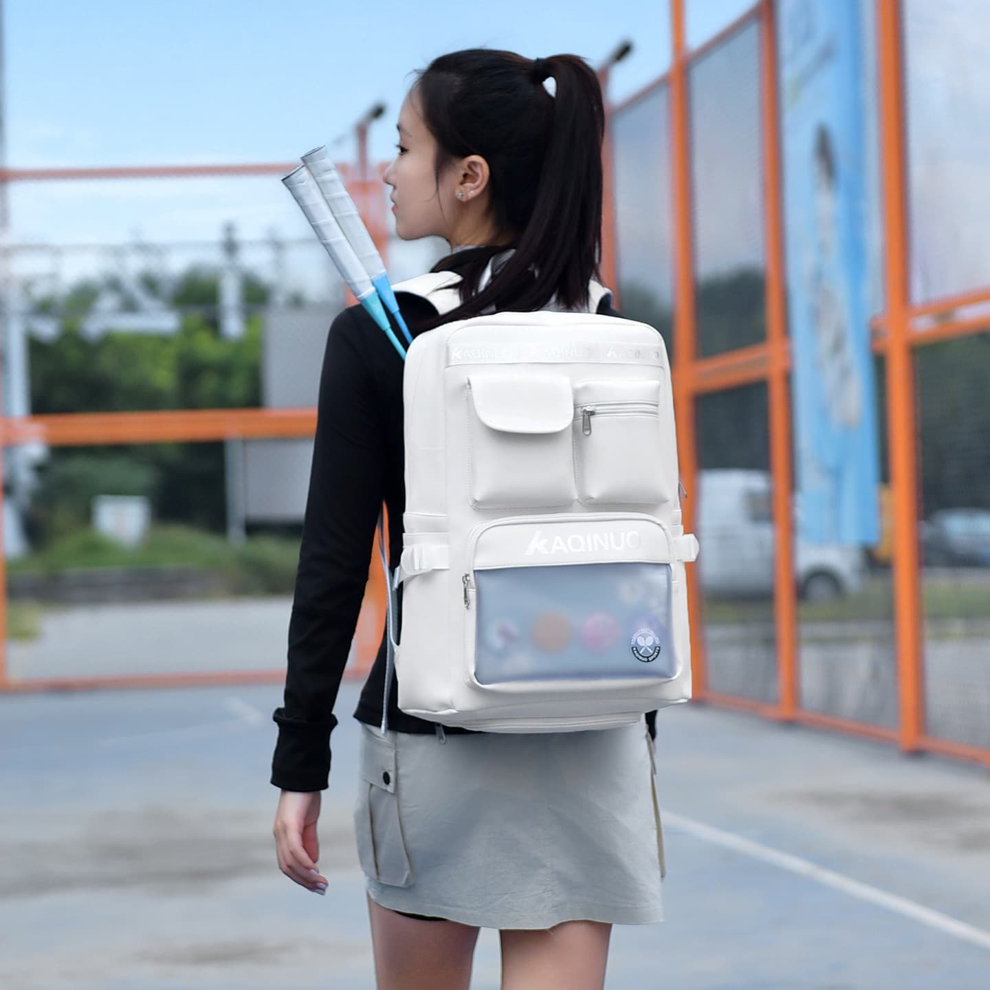Fashionable casual backpack badminton tennis backpack computer bag large capacity sports backpack travel backpack
