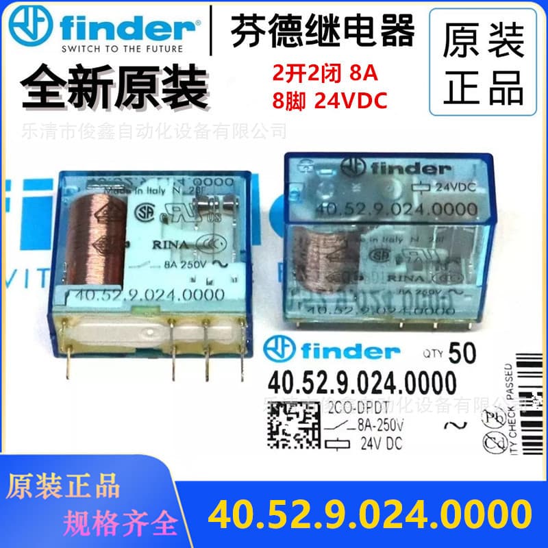 Genuine Finder 40.52.9.024.0000 Type 40.52 24VDC Relay Brand New Original