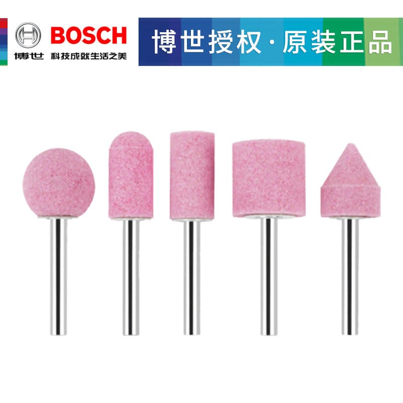 Bosch Grinding Stones for Die Grinder, Cylindrical and Conical Shape, 6mm Shank, Single and Set