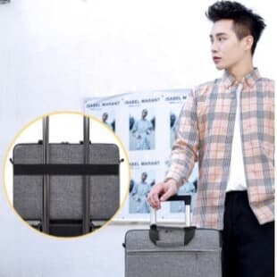 New Business Laptop Bag Simple Solid Color Large Capacity Thickened Computer Bag with Customizable Logo Handbag