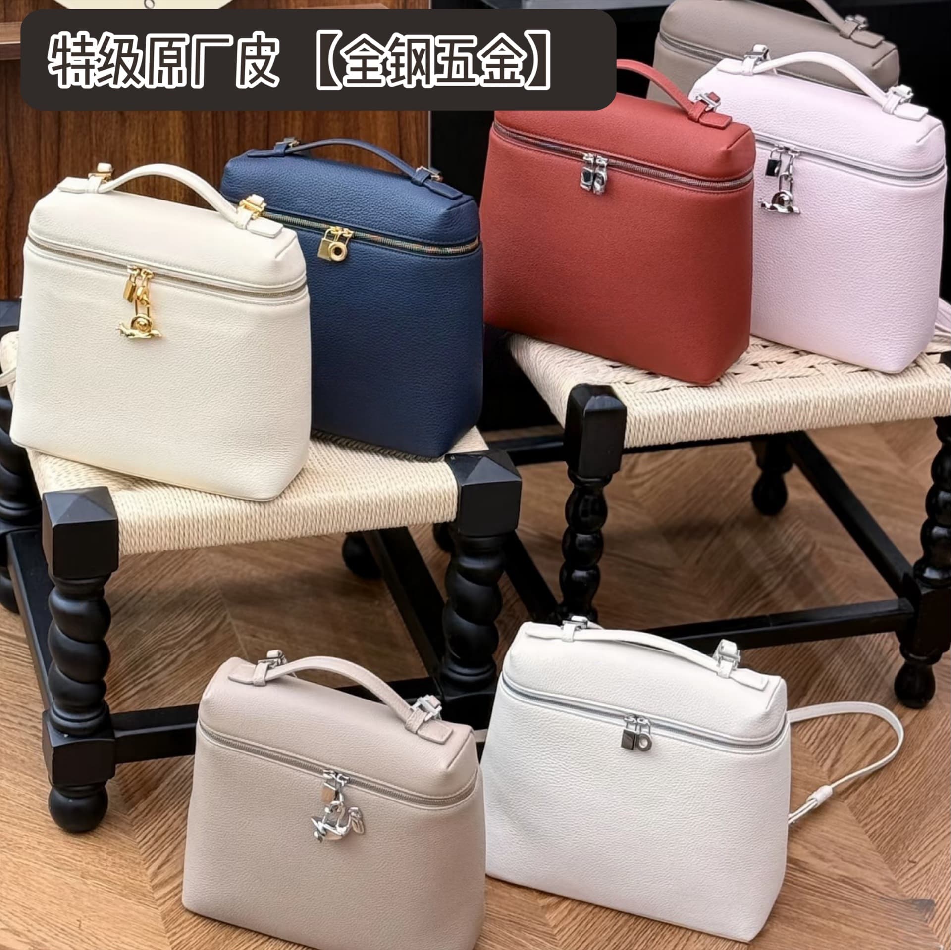 Original Leather LP Backpack Top Layer Cowhide Fashion Simple Women's Backpack Handheld Shoulder Crossbody Bag