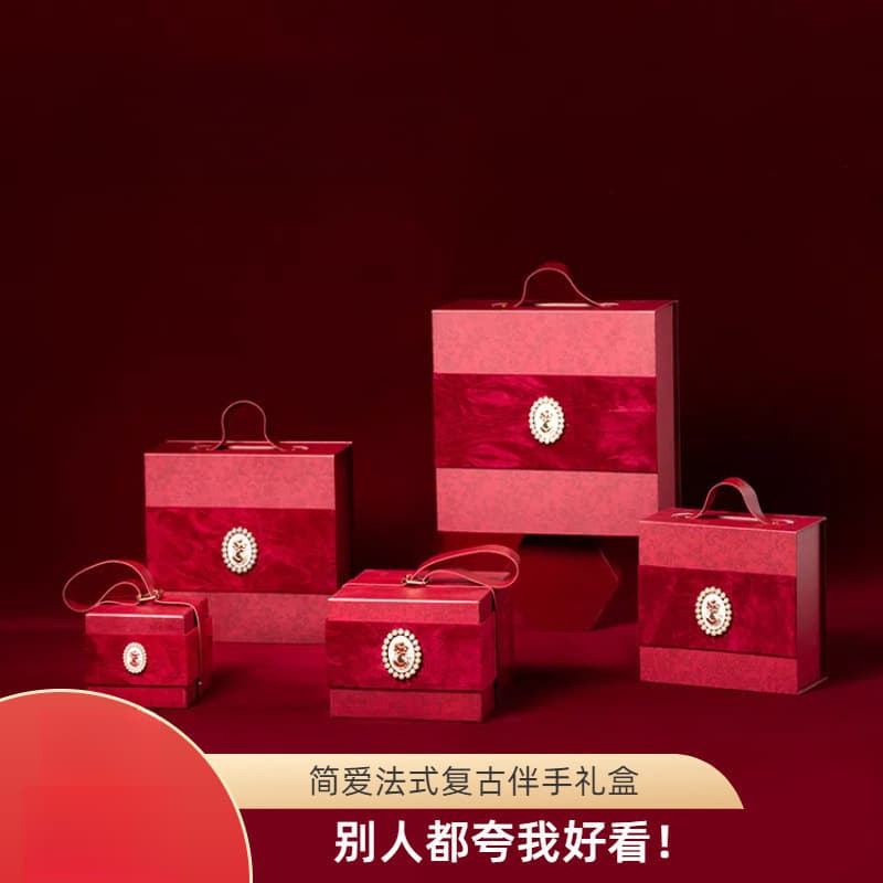 Wedding favor gift boxes, bridesmaid empty boxes, velvet imitation lace hand-held candy boxes, wholesale, free shipping, drop shipping.