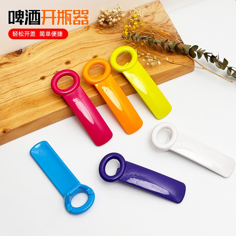 Cross-border Plastic Bottle Opener, Multi-functional Can Opener, Beer Opener, Colorful Manual Bottle Opener, Twist-off Cap Remover