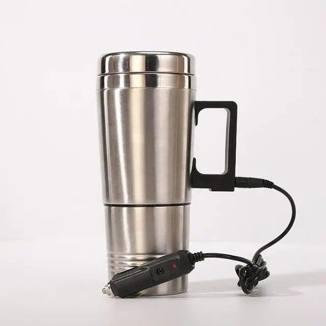 Unlimited Flow Car Kettle Electric Heating Cup, Dual-use for Vehicle and Home, 12/24V Truck Heated Cup, Car Boiler