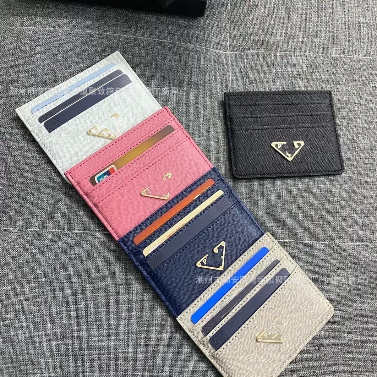 Factory Direct Hot Selling Export Cross-Textured 7-Card Holder PU Leather High-Quality Card Case Trendy Card Wallet In Stock