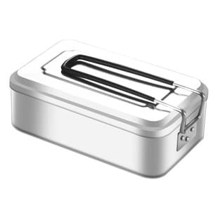 Outdoor Aluminum Lunch Box, Camping Cooking, Can Be Used Over Open Fire, Old-Style Aluminum Alloy Camping Lunch Box, Iron Lunch Box, Nostalgic