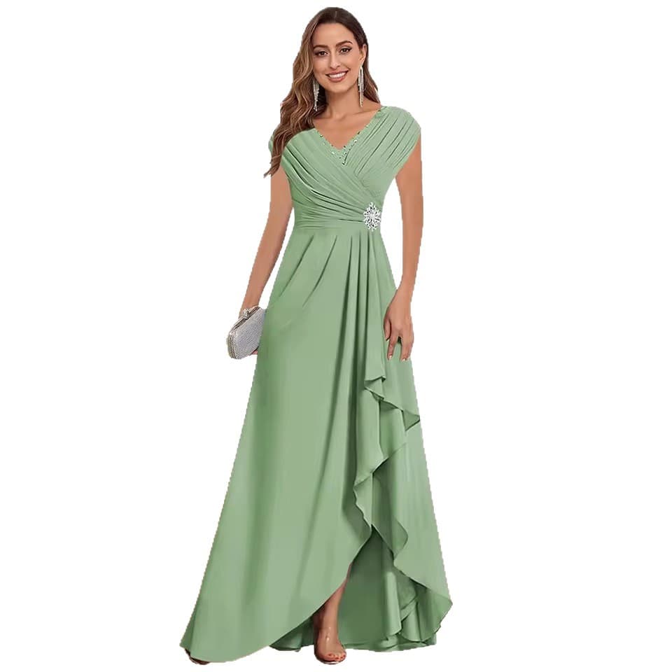 European and American cross-border evening dress 2026 waist-cinching bridesmaid dinner party high-end dress that can be worn at ordinary times and elegant dress for women