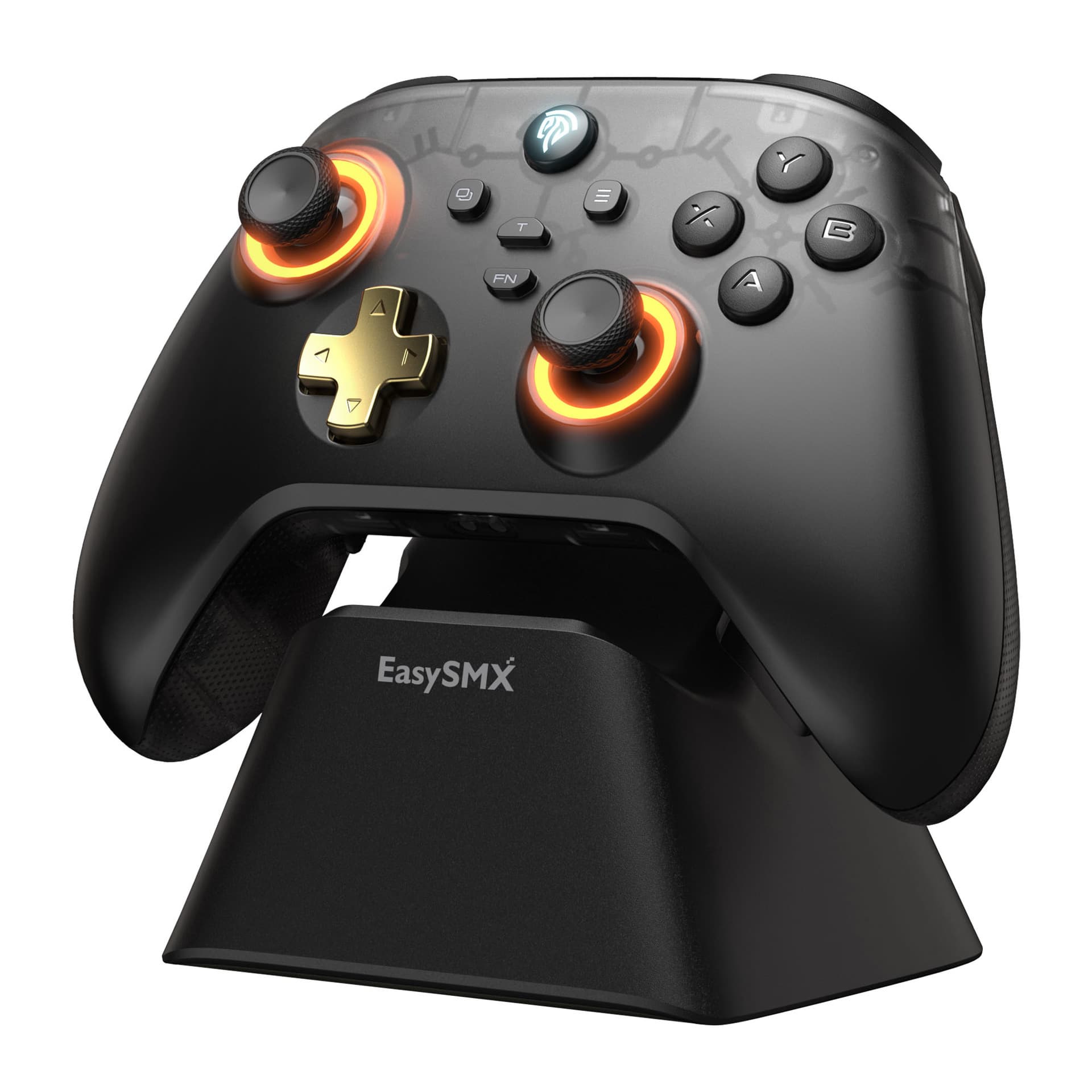 New EasySMX D05 PC game controller with charging base dual Hall RGB