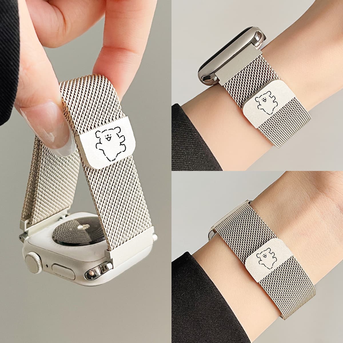 Metal magnetic watch band for Huawei Watch Fit3, creative bracelet chain for women, summer