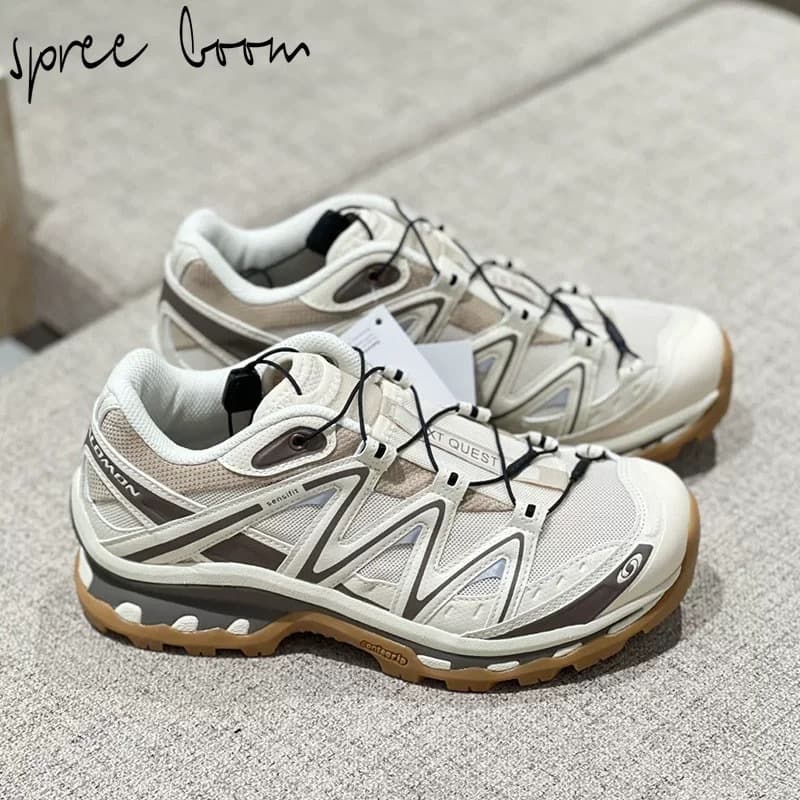 Salomon XT-QUEST Casual Sneakers Outdoor Trendy Shoes Unisex Versatile Mocha Brown 475413