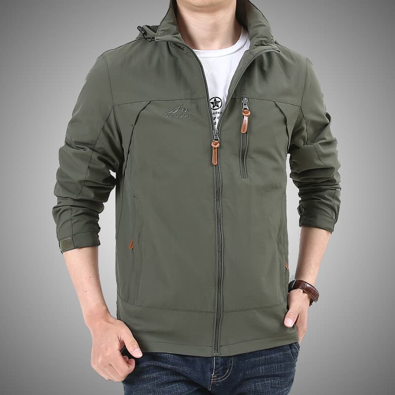 Spring Autumn Men's Jacket Outdoor Sports Climbing Windproof Men's Outdoor Jacket Spring Autumn Men's Sportswear Coat