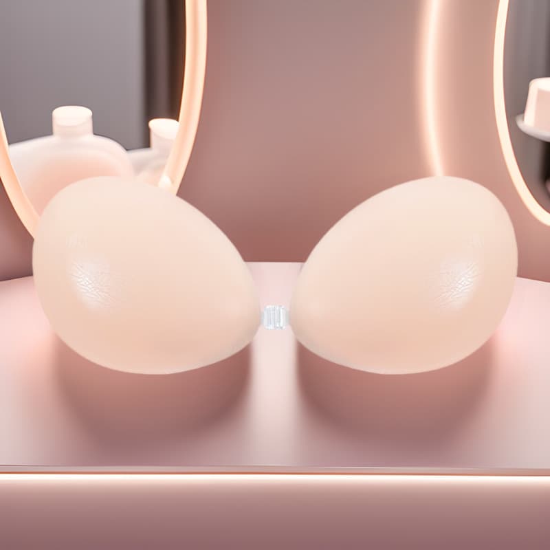 Silicone Invisible Chest Patch Women's Summer Strapless Small Bust Lift for Wedding Photos