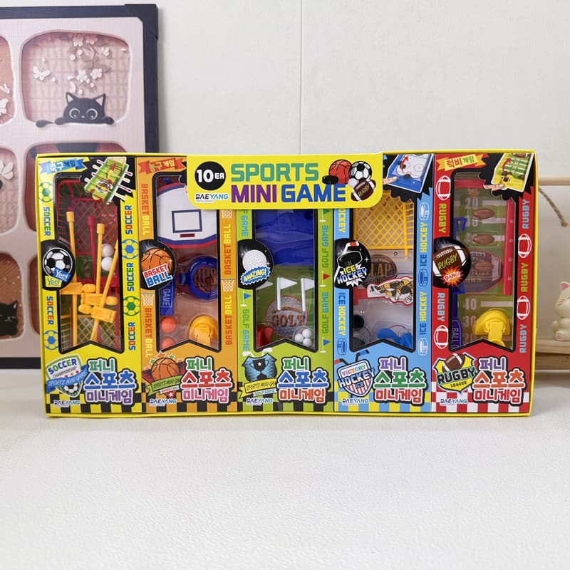 Mini Desktop Sports Game Set Multi-Sport Battle Tabletop Puzzle Toy Interactive Kids Gift Box