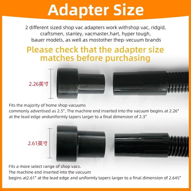 Cross-border export vacuum cleaner accessory connecting hose adapter convertible head for shop vac flare
