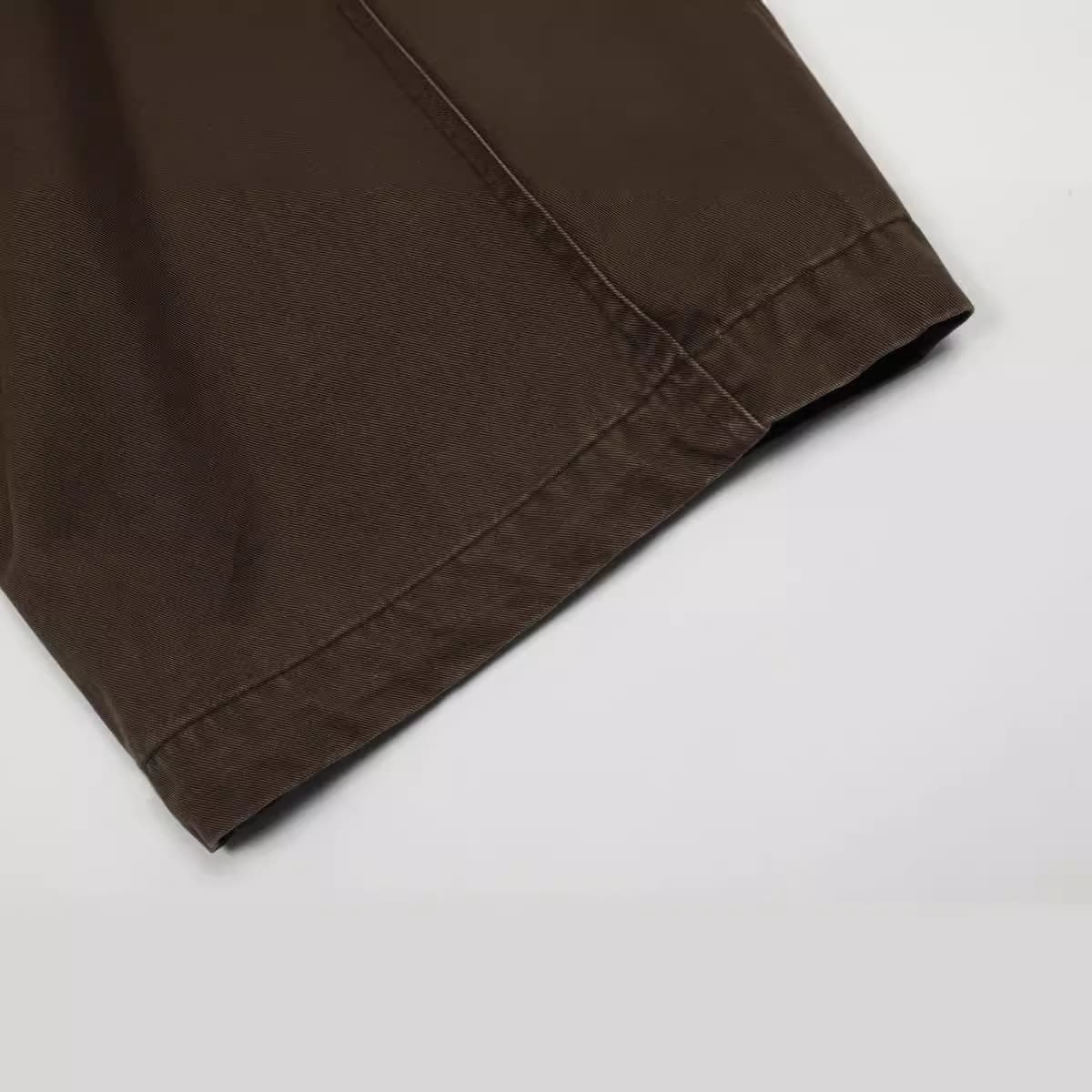 11KN American Retro High Street Cargo Pants Multi-Pocket Design Wide-Leg Casual Pants Unisex Loose Floor-Length Trousers