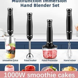 Cross-border Handheld Immersion Blender Small Baby Food Maker Home Electric Multifunctional Meat Grinder, Juicer, Puree, and Mixing