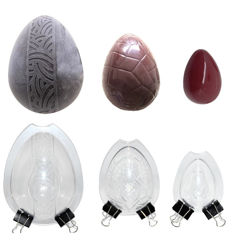 6pcs/set Stereoscopic Easter Egg Chocolate MolD 3D Dinosaur Egg Chocolate Cake MolD CanDy Tools